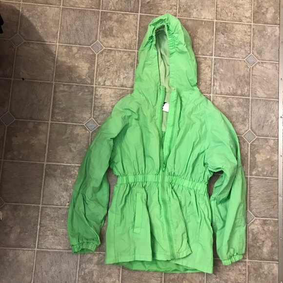 Girls XL 14 - 16 Raincoat with hood - Picture 3 of 7